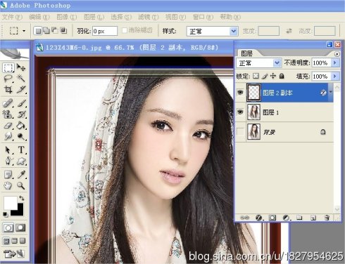 Photoshop给照片添加简易相框,PSDEE.COM