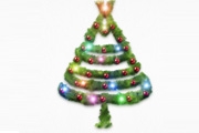 PS打造圣诞节用的挂满彩灯的圣诞树