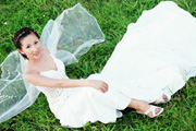 Photoshop白色半透明婚纱抠图教程